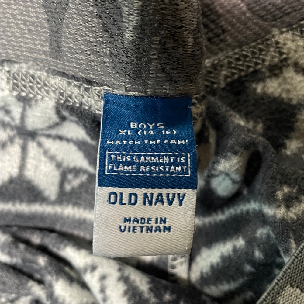 Old Navy Kids Pajama Bottom Bundle Fleece Logo Cozy Sleep Pants Sz XL (14) | GUC - Picture 4 of 4